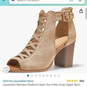 Open toed high heels